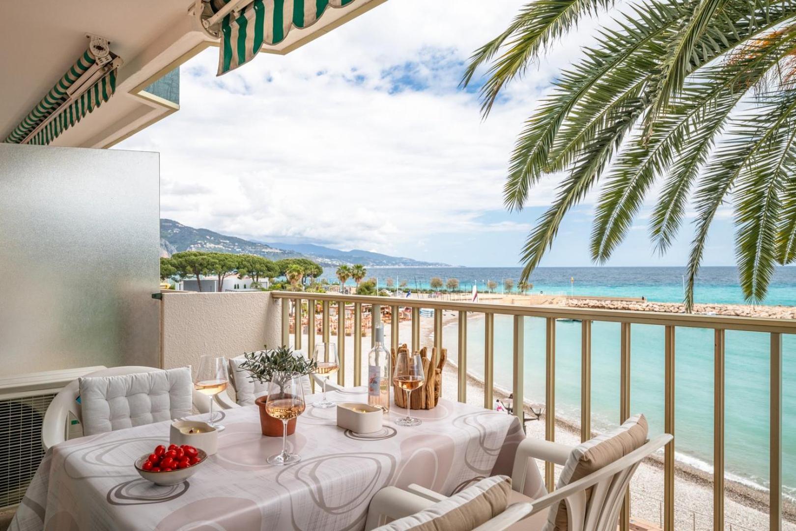 Le Coq Ligures - Air Conditioning - Seafront - Wifi 罗克布吕讷-卡普马丹 外观 照片